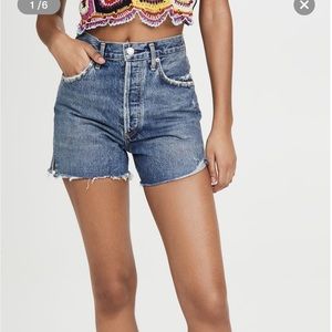 Agolde Dee Shorts in Precision. Size 32